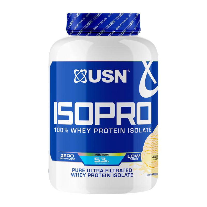 USN Isopro Whey Protein Isolate 1.8kg Vanilla - Sport and Fitness at MySupplementShop by USN