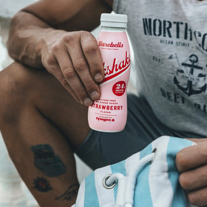 Barebells Milkshake Protéiné 8 Bouteilles de 330 ml Shake Hyperprotéiné Sans Sucre Ajouté Sans Lactose 24g de Protéines