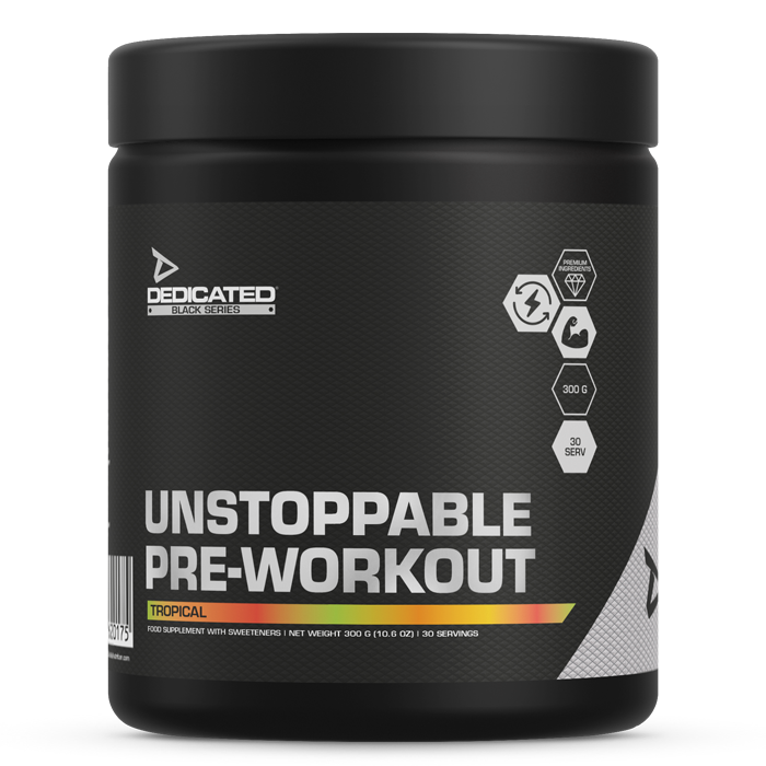 Dedicated Nutrition Unstoppable Pre Workout 300g - Legendary Training Booster