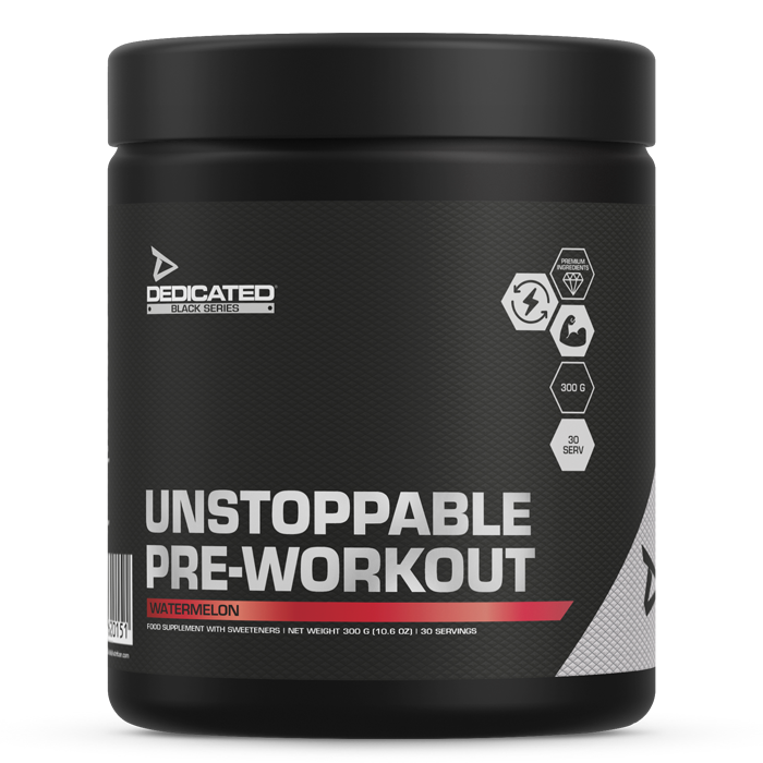 Dedicated Nutrition Unstoppable Pre Workout 300g - Legendary Training Booster