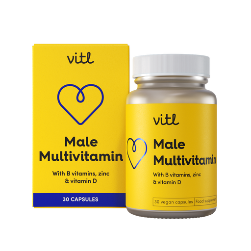 Vitl Male Multivitamin 115g | Premium Sports Supplements at MYSUPPLEMENTSHOP.co.uk
