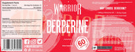 Warrior Berberine  60 caps - Weight Gainers & Carbs at MySupplementShop by Warrior Supplements