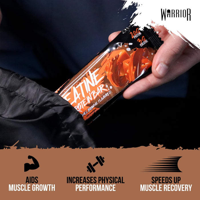 Warrior Creatine Bars 12x75g - Protein Bars at MySupplementShop by Warrior