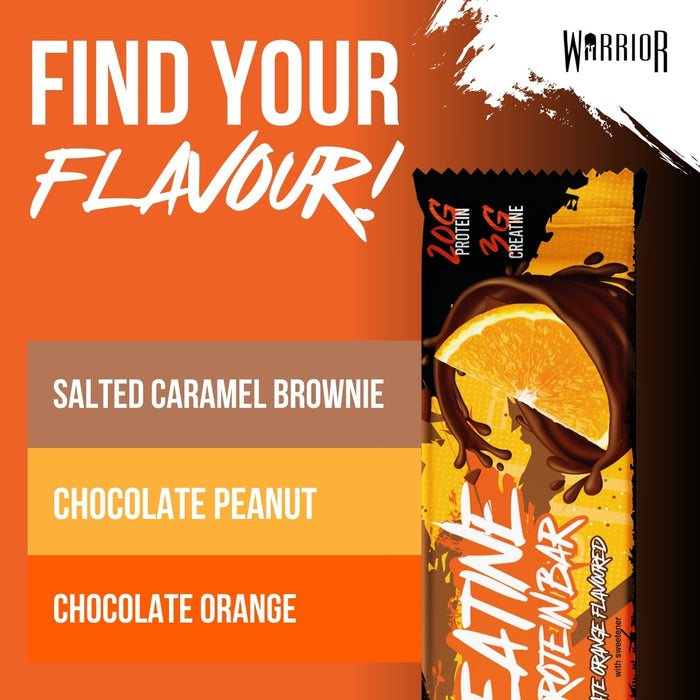 Warrior Creatine Bars 12x75g - Protein Bars at MySupplementShop by Warrior