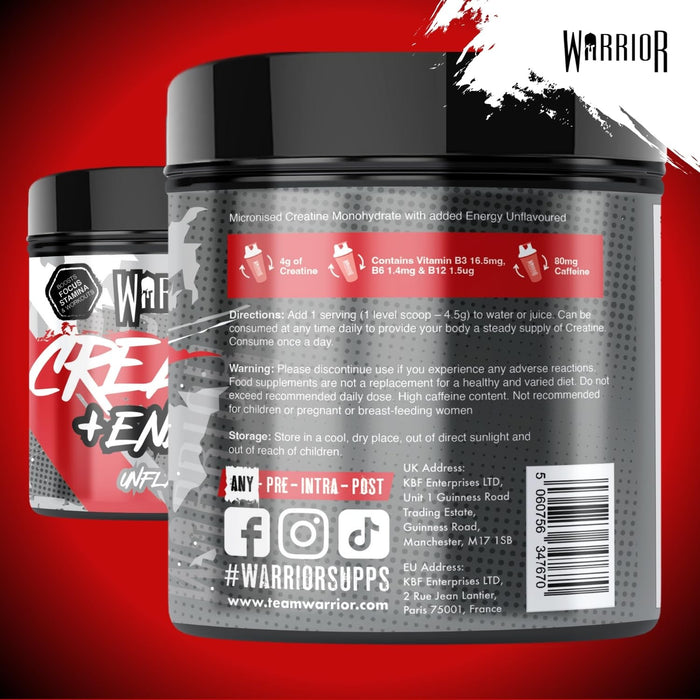 Warrior Creatine + Energy 360g