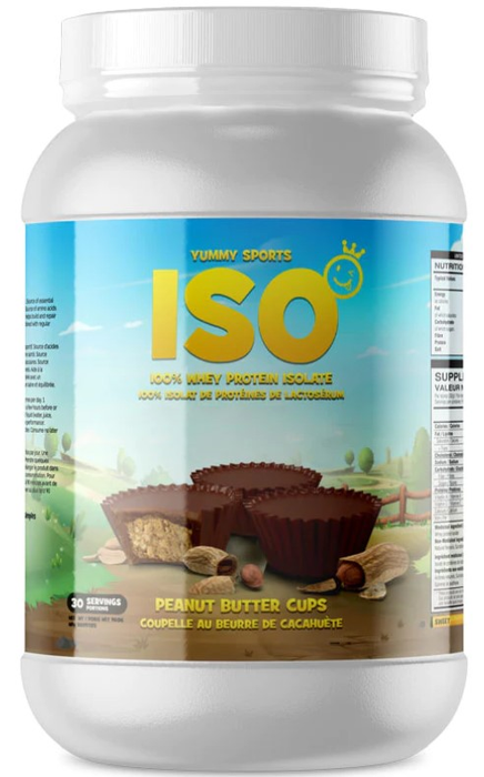 Yummy Sports ISO Tub 30 Serv 960g - Peanut Butter Cups - Whey Protein Isolate at MySupplementShop by Yummy Sports