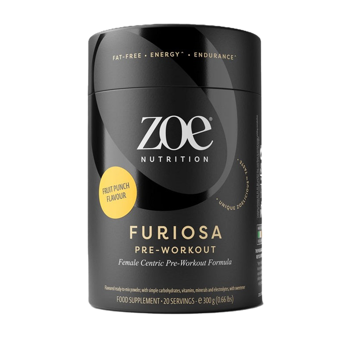 ZOE Nutrition Furiosa Pre-Workout, Fruit Punch - 300g