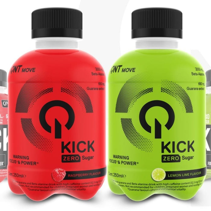 QNT Kick Pre Workout Energy drink 12 x 250ml