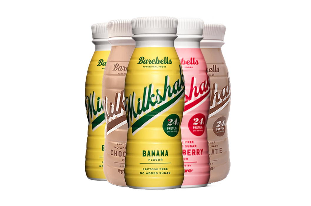 Barebells Protein Milkshake 8 x 330ml Bottles High Protein Shake No Added Sugar Lactose Free 24g of Protein