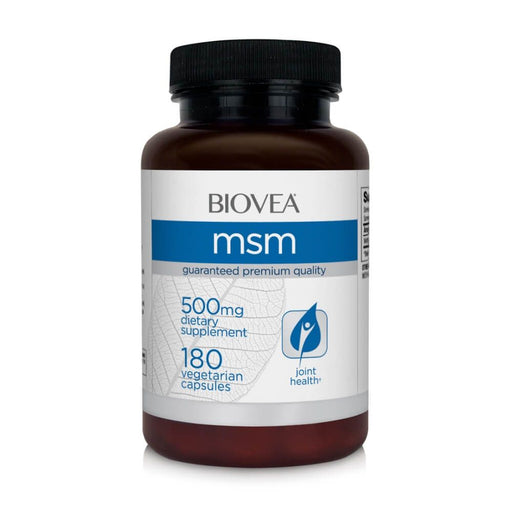 Biovea MSM 500mg 180 Vegetarian Capsules | Premium Supplements at MYSUPPLEMENTSHOP