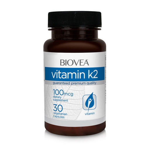 Biovea Vitamin K2 100mcg 30 Vegetarian Capsules | Premium Supplements at MYSUPPLEMENTSHOP