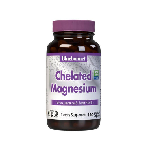 Bluebonnet Chelated Magnesium 200mg 120 Vegetable Capsules | Premium Supplements at MYSUPPLEMENTSHOP