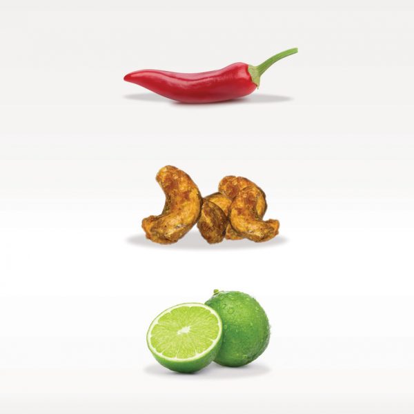 I Love Snacks Toasted Cashews dusted with Chilli & Lime 20x22g Chilli & Lime