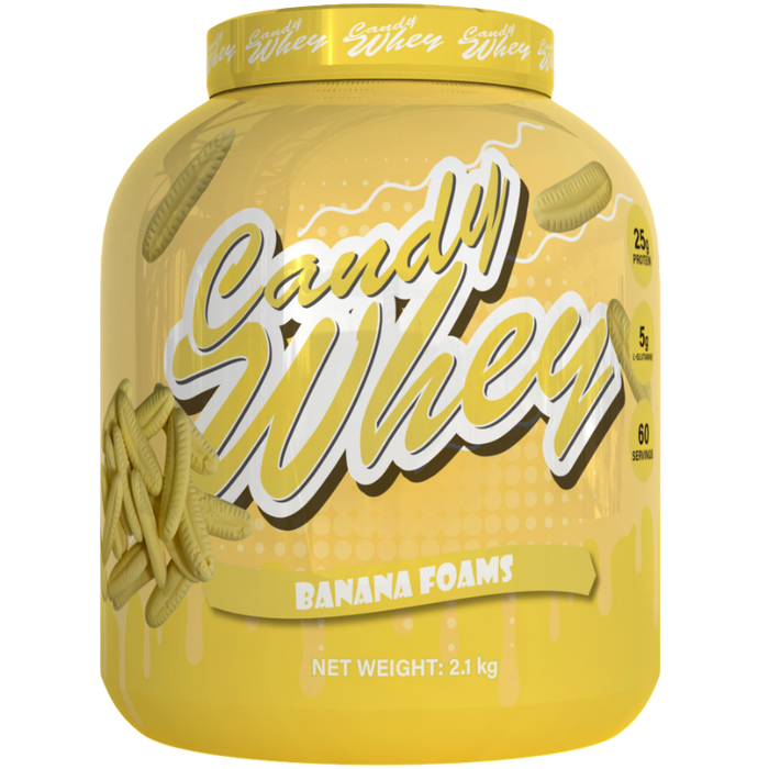 Candy Whey Protein 2.1kg - Banana Foams - Protein Powder at MySupplementShop by Candy Whey