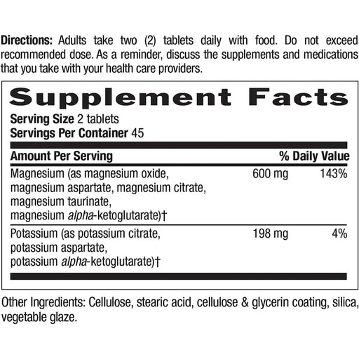 Country Life Target-Mins Magnesium Potassium Aspartate 90 Tablets | Premium Supplements at MYSUPPLEMENTSHOP