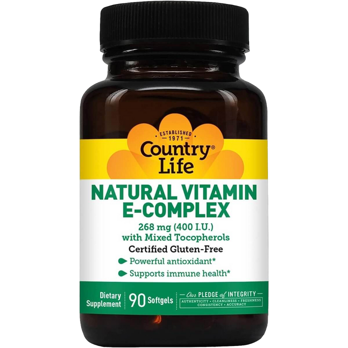 Country Life Vitamin E Complex 400iu 90 Softgels