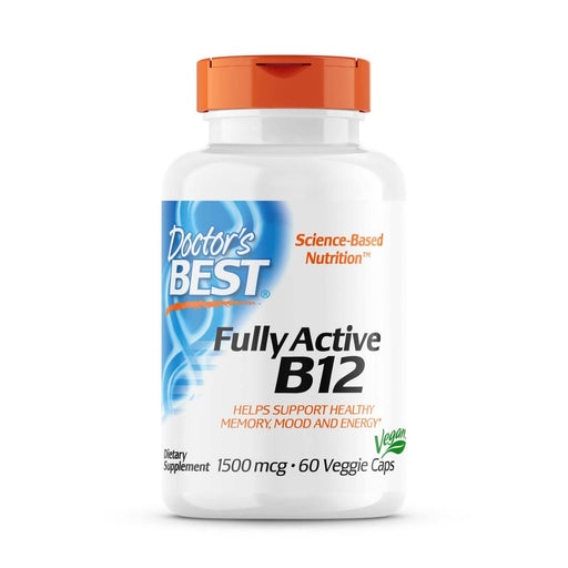 Doctor's Best Fully Active B12 1,500 mcg 60 Veggie Capsules | Premium Supplements at MYSUPPLEMENTSHOP