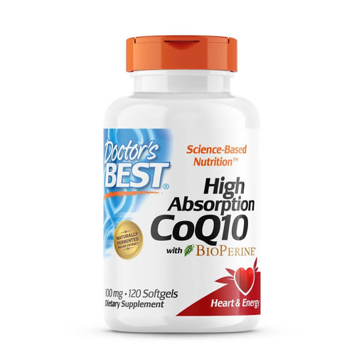 Doctor's Best High Absorption CoQ10 with BioPerine 100 mg 120 Softgels | Premium Supplements at MYSUPPLEMENTSHOP