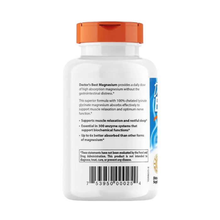 Doctor's Best High Absorption Magnesium 100 mg 120 Tablets