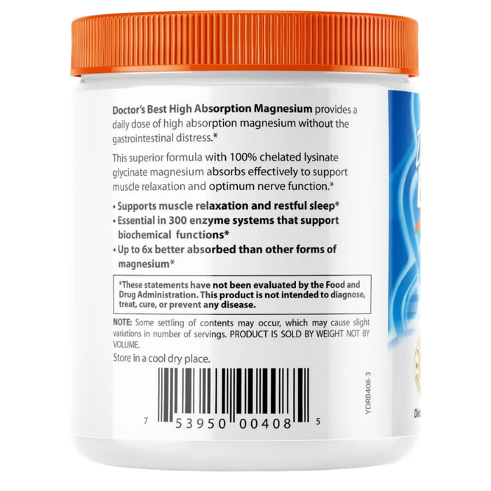 Doctor's Best High Absorption Magnesium Powder 200g