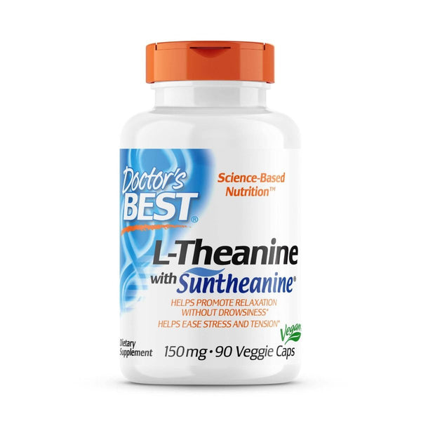 Doctor's Best L-Theanine with Suntheanine 150 mg 90 Veggie Capsules - Amino Acids and BCAAs at MySupplementShop by Doctor's Best