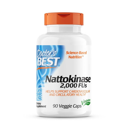 Doctor's Best Nattokinase 2,000 FUs 90 Veggie Capsules - Health and Wellbeing at MySupplementShop by Doctor's Best