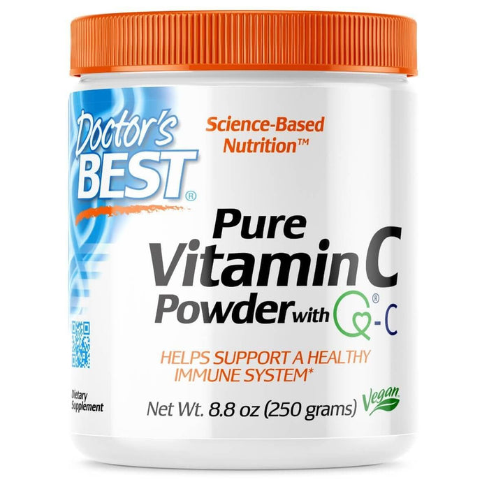 Doctor's Best Pure Vitamin C Powder with Q-C 8.8 oz (250 g) - Vitamins & Minerals at MySupplementShop by Doctor's Best