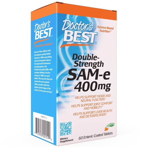 Doctor's Best SAM-e 400 mg 60 Enteric Coated Tablets | Premium Supplements at MYSUPPLEMENTSHOP