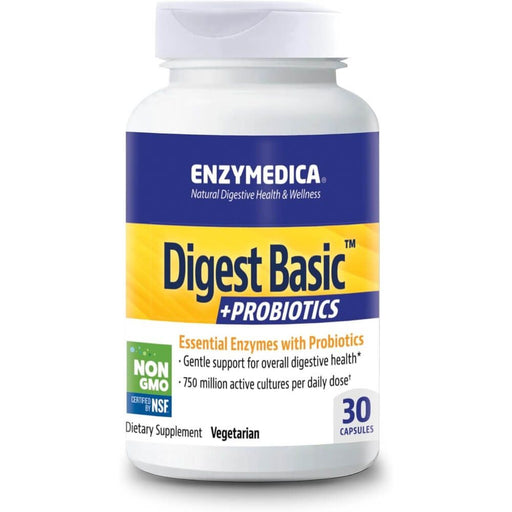 Enzymedica Digest Basic + Probiotics 30 Capsules Best Value Nutritional Supplement at MYSUPPLEMENTSHOP.co.uk