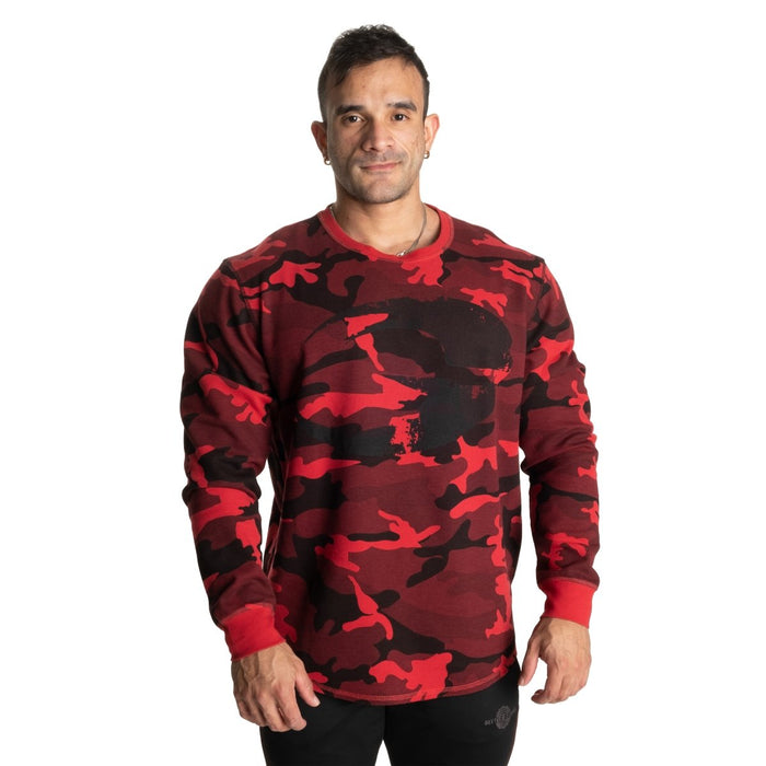 GASP Thermal Logo Sweater Red Camo - Thermal Logo Sweater at MySupplementShop by Gasp