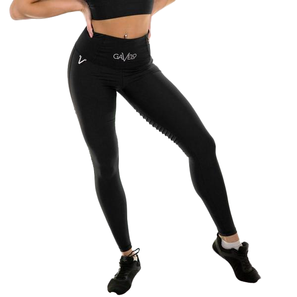 Gavelo Plain Black Leggings