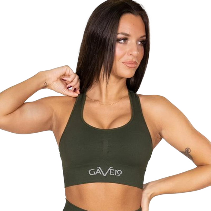 Gavelo Seamless Booster Sports Bra - Forest Green