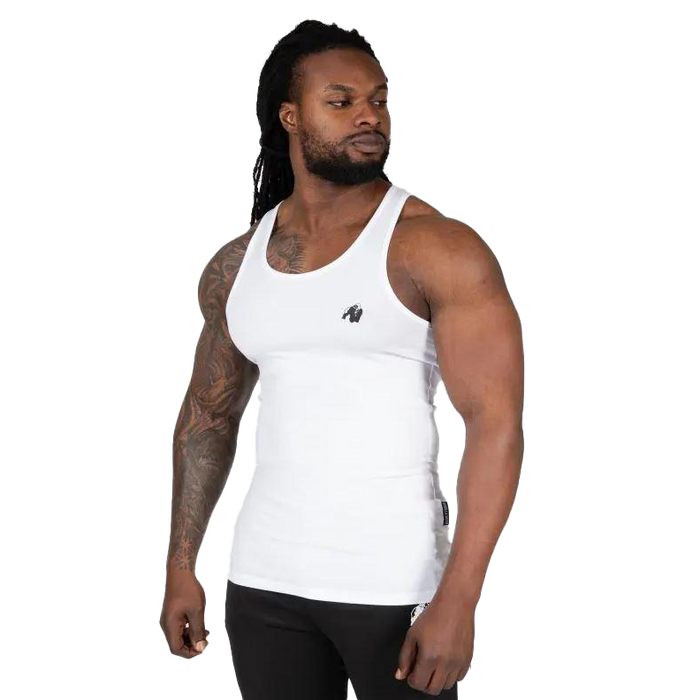 Gorilla Wear Adams Stretch Tank Top White