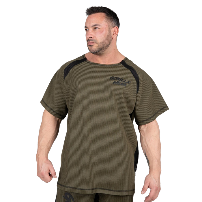 Gorilla Wear Augustine Old School Work Out Top - Army Green