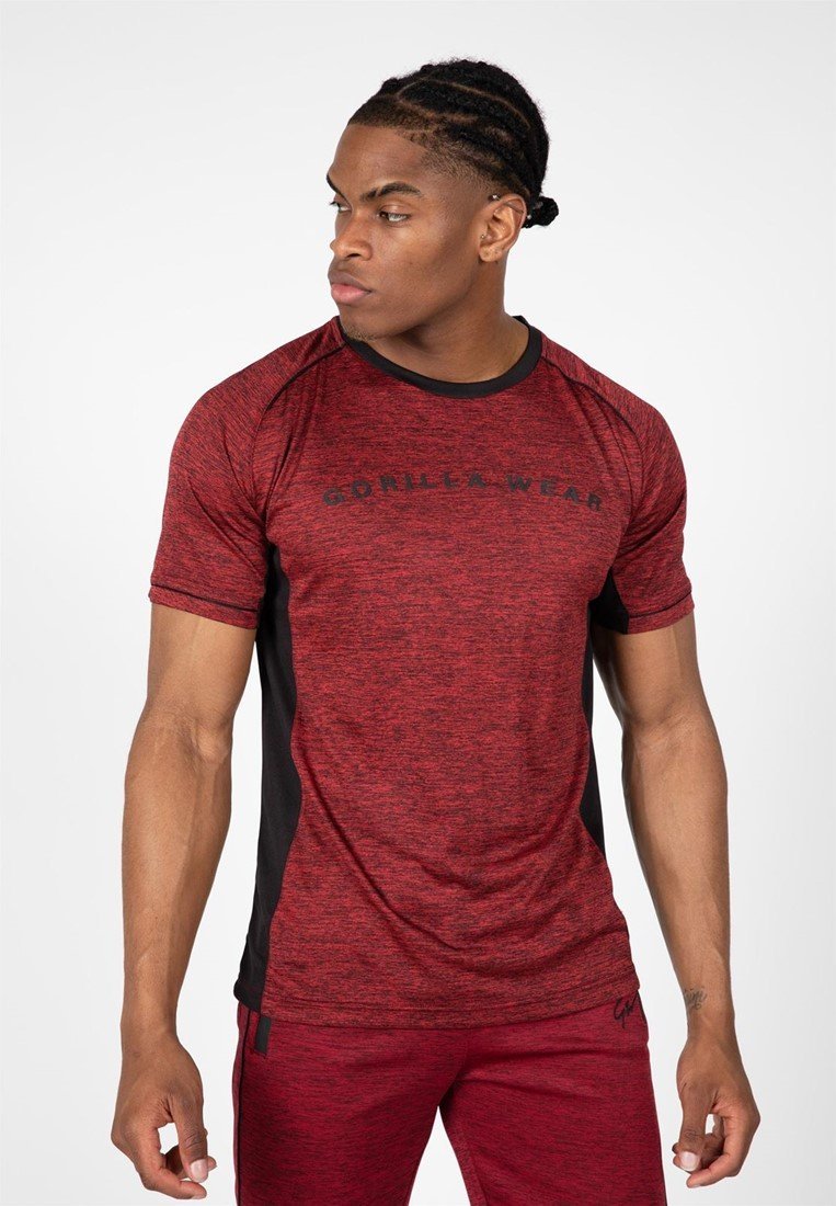 Gorilla Wear Fremont T-Shirt Burgundy Red/Black