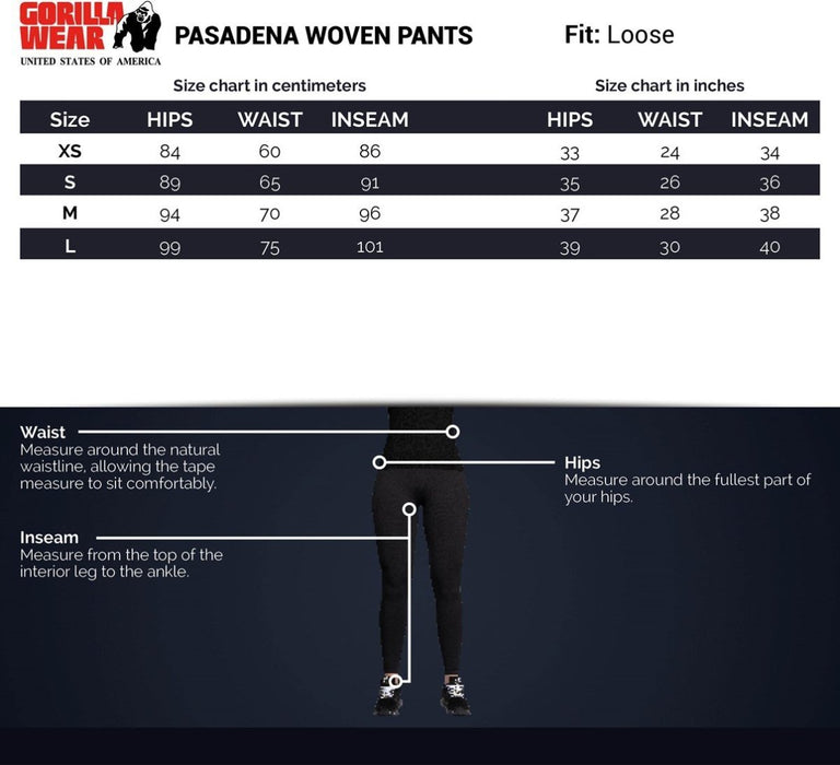 Gorilla Wear Pasadena Woven Pants - Black