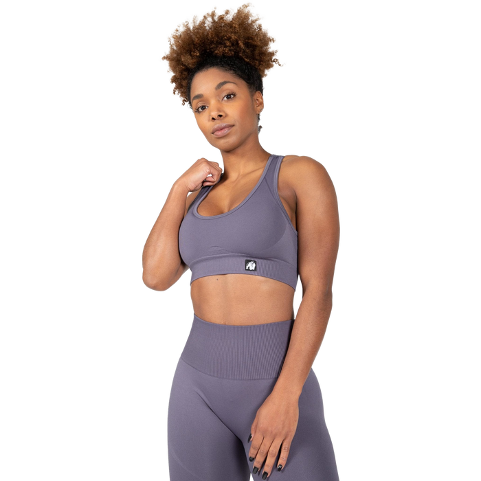 Gorilla Wear Yava Seamless Sports Bra - Grey