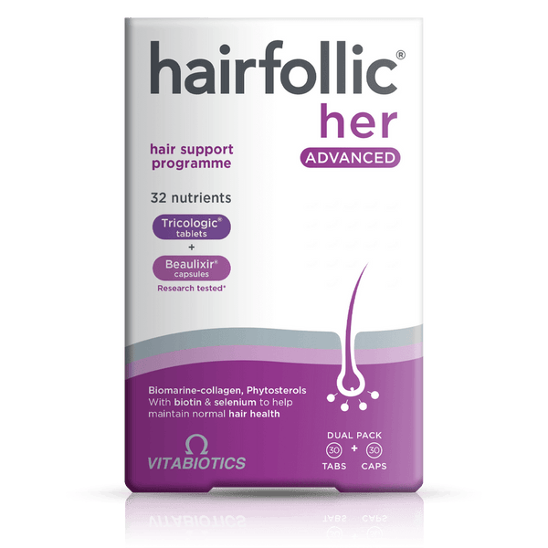 Vitabiotics Hairfollic Her Advanced Dual Pack 60 Tablets - Women at MySupplementShop by Vitabiotics