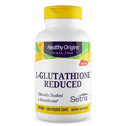 Healthy Origins L-Glutathione Reduced 500mg 150 Veggie Capsules | Premium Supplements at MYSUPPLEMENTSHOP