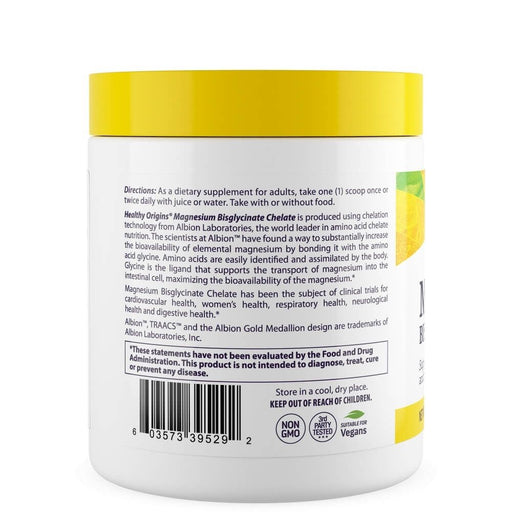 Healthy Origins Magnesium Bisglycinate Chelate 8oz (227g) | Premium Supplements at MYSUPPLEMENTSHOP