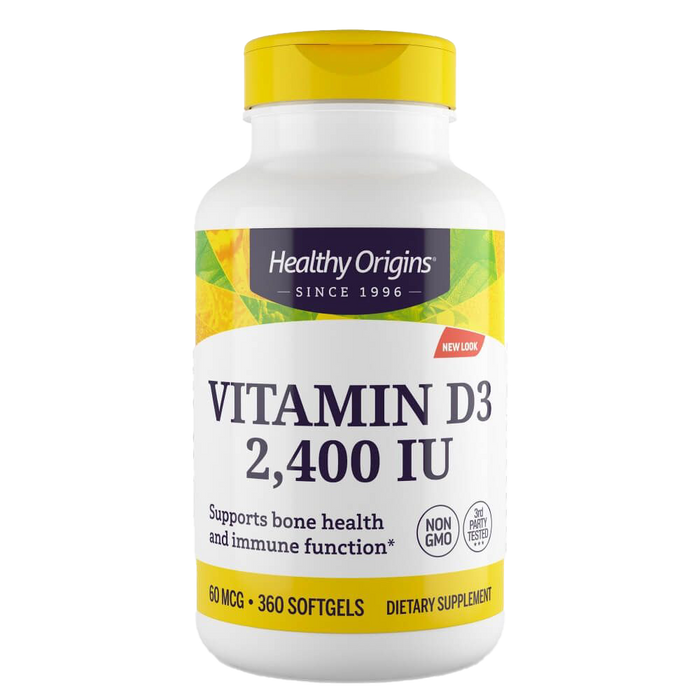 Healthy Origins Vitamin D3 2,400iu 360 Softgels