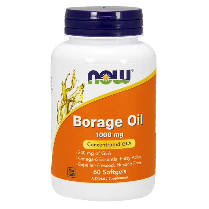 NOW Foods Borage Oil, 1000mg - 60 softgels