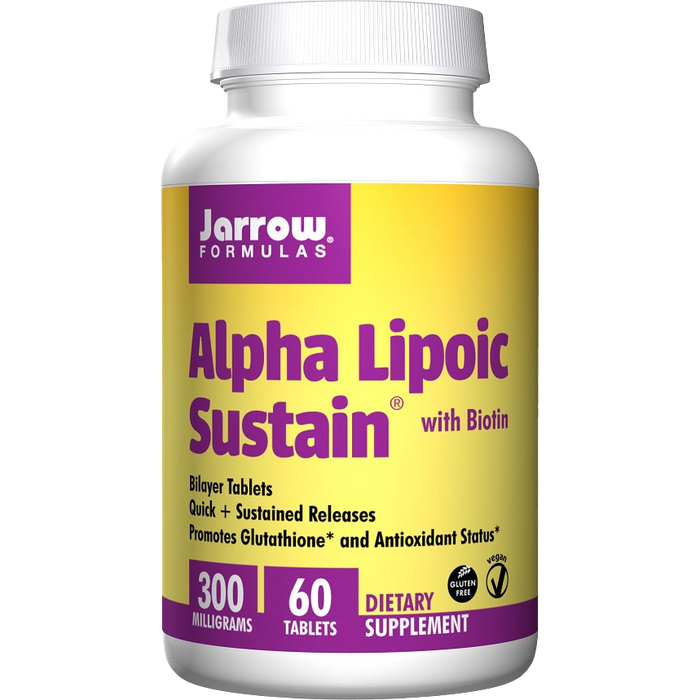 Jarrow Formulas Alpha Lipoic Sustain, 300mg with Biotin - 60 tabs