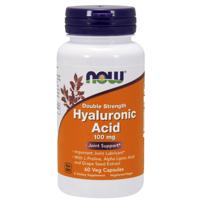 NOW Foods Hyaluronic Acid, 100mg Double Strength - 60 vcaps