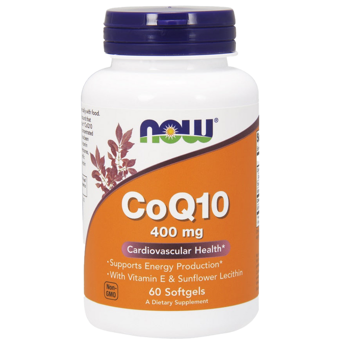 NOW Foods CoQ10 with Lecithin & Vitamin E, 400mg - 60 softgels