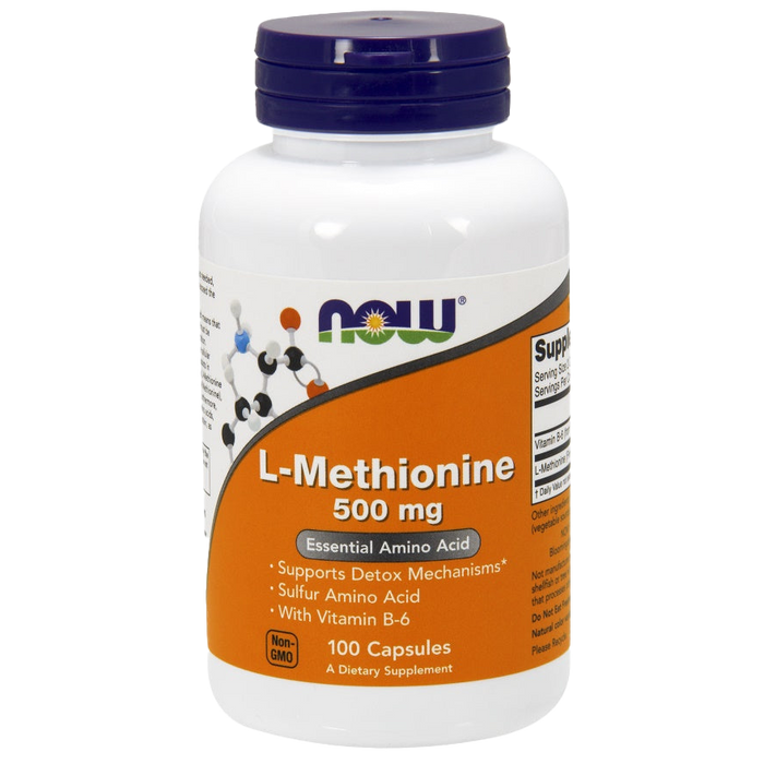 NOW Foods L-Methionine, 500mg - 100 caps