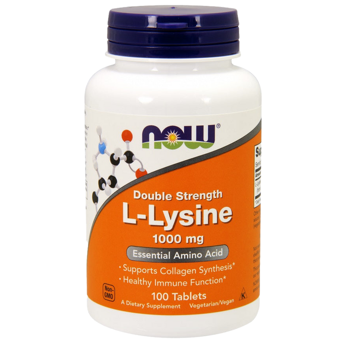 NOW Foods L-Lysine, 1000mg - 100 tabs