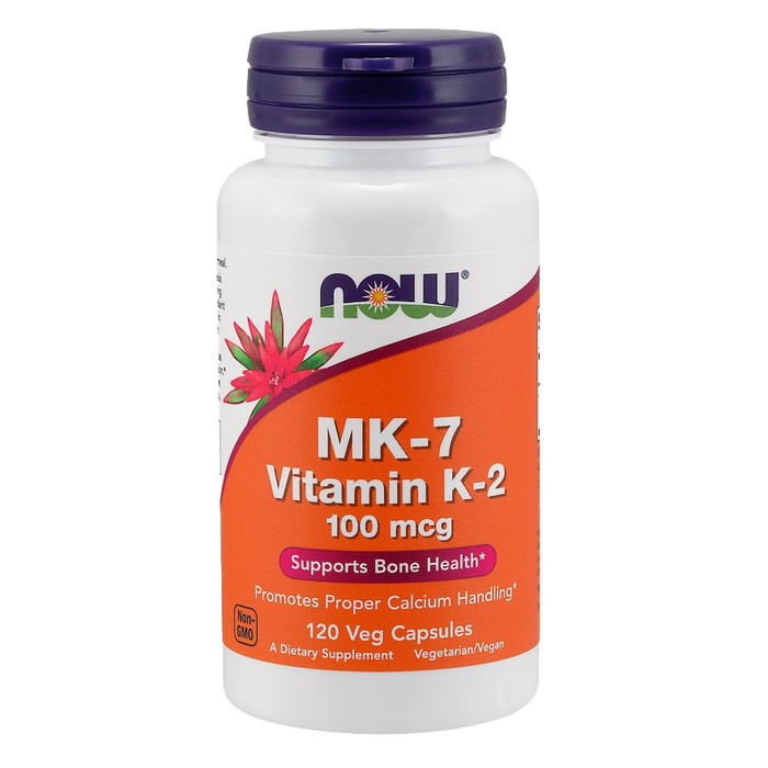 NOW Foods MK-7 Vitamin K-2, 100mcg - 120 vcaps