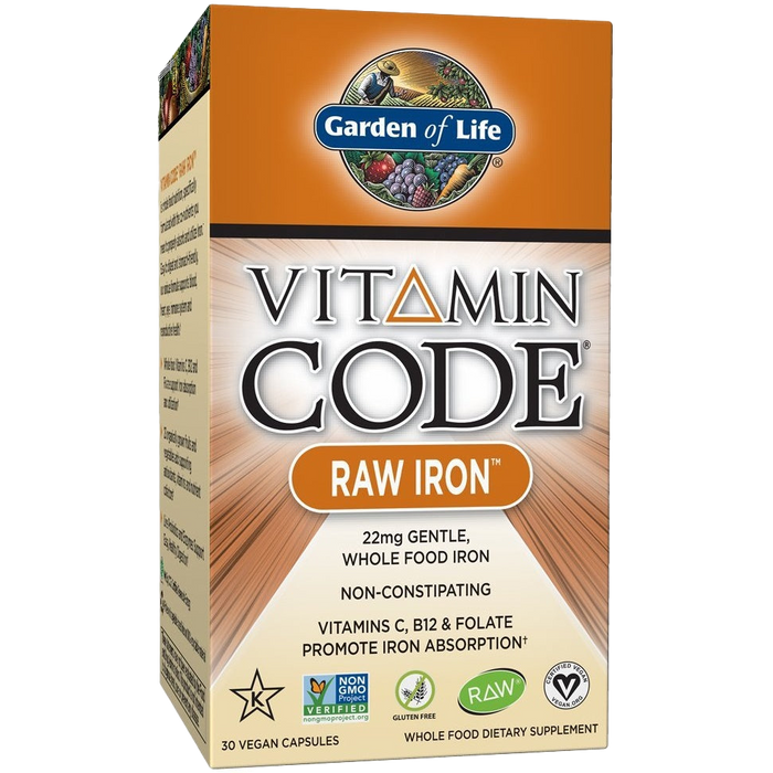 Garden of Life Vitamin Code Raw Iron - 30 vegan caps