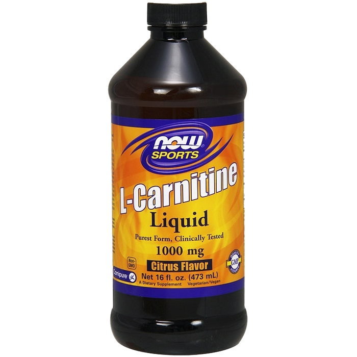 NOW Foods L-Carnitine Liquid, 1000mg Citrus Flavor - 473 ml.